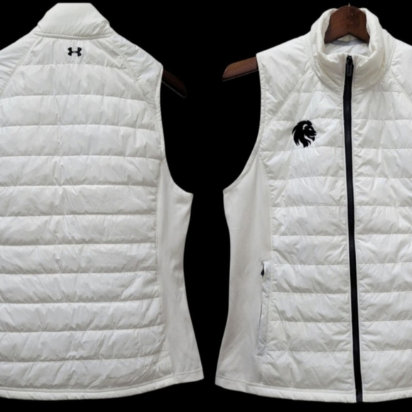Under Armour Women's Full-Zip Quilted Puffer Vest Medium Excellent Condition - Picture 1 of 10